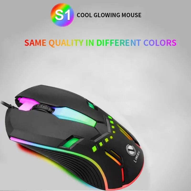 Wired Backlit USB Mouse Competitive Gaming Mouse Notebook Office Luminous Mouse